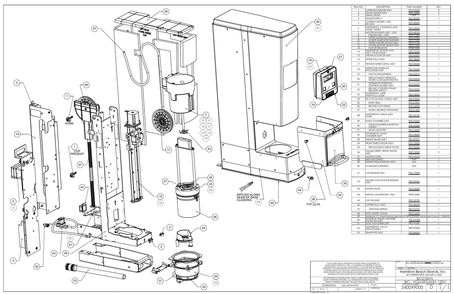 Diagram Diagram and Parts List for BIC2100YL  Hamilton Beach Drink Mixer
